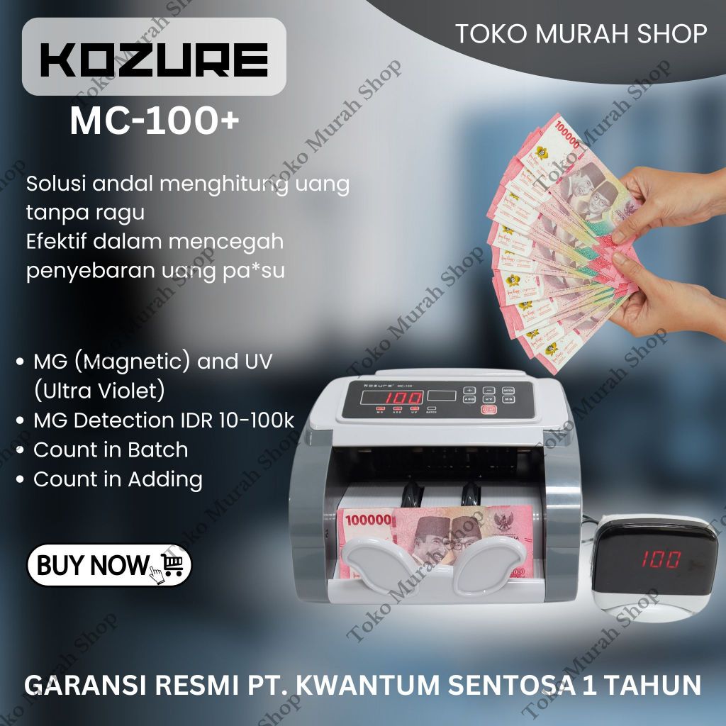 Mesin Penghitung Uang Kozure MC-101+ Money Counter Kozure MC-101+
