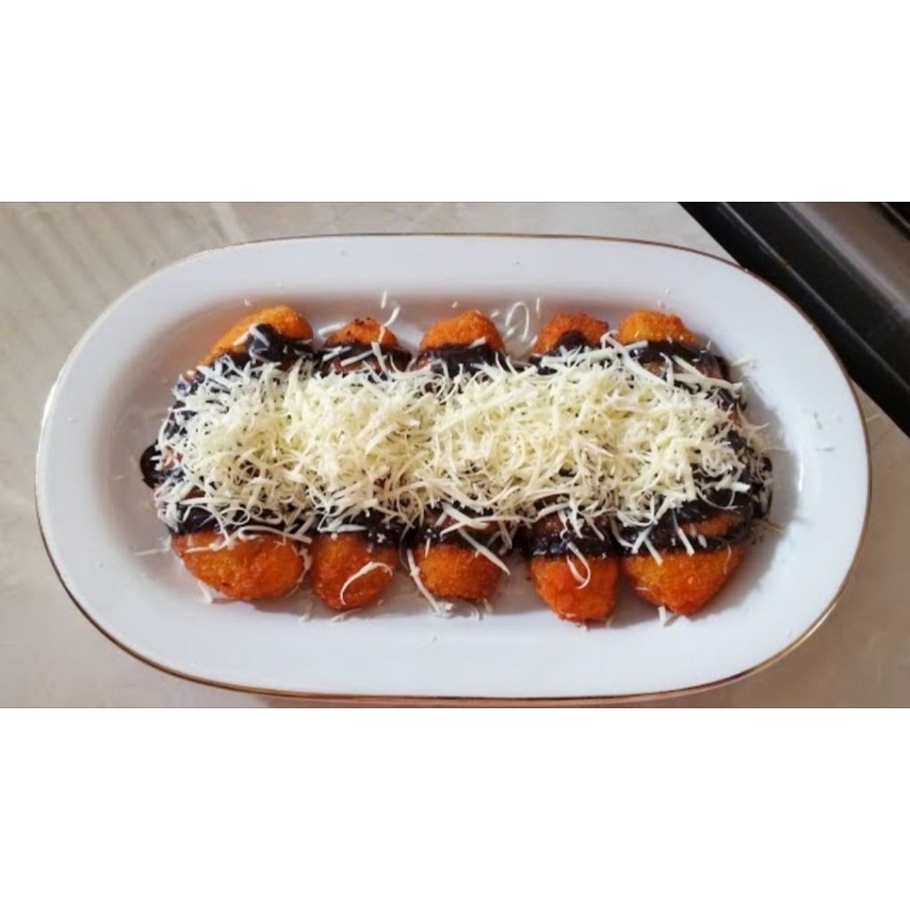 Pisang goreng coklat keju