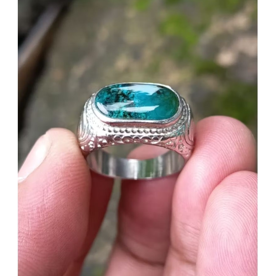 cincin batu Bacan Doko majiko ijo botol kristal lintang original sz 7
