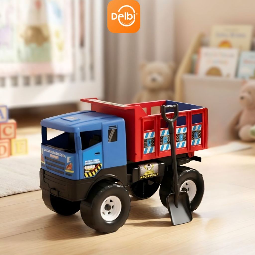 DELBIHOUSE - MAINAN MOBILAN TRUCK BOX BISA DI BUKA DENGAN SEKOP TRUK ANGKUT