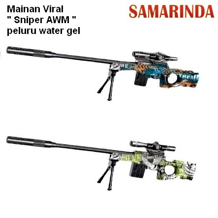 MAINAN TEMBAK MANUAL GEL Water Beads Sniper AWM Tembakan Pompa Peluru Aman Samarinda