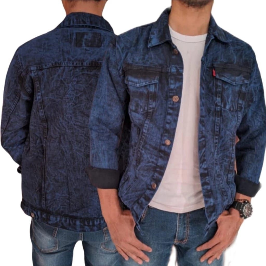 JAKET JEANS DENIM PRIA KUALITAS DI JAMIN MEMUASKAN