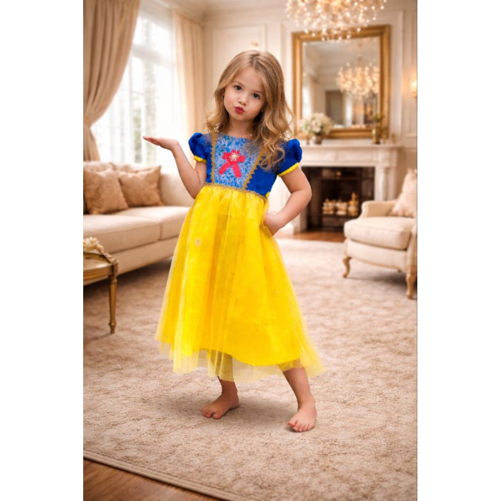 Gaun snow white / baju putri salju/ dress snow white