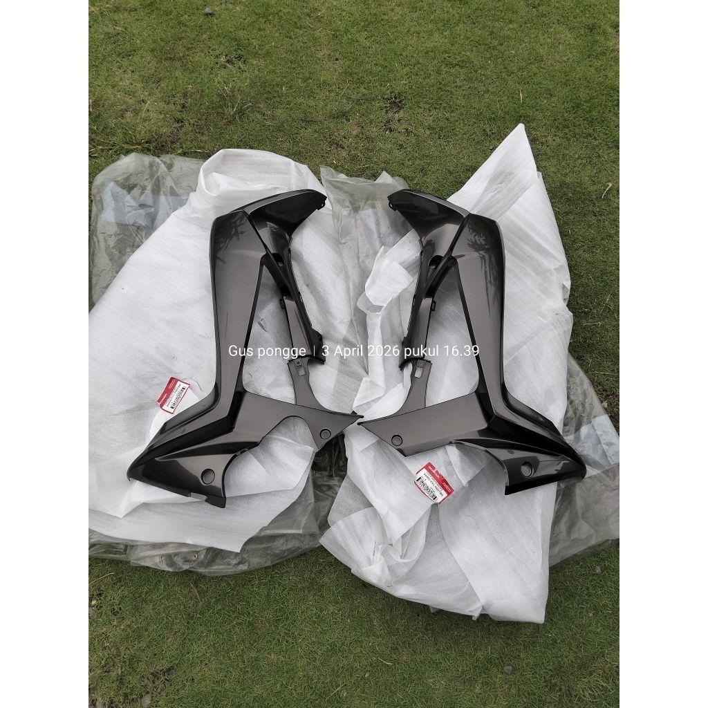 Sayap Luar Kanan Kiri Supra x 125 lama Batman Coklat Brown original Ahm