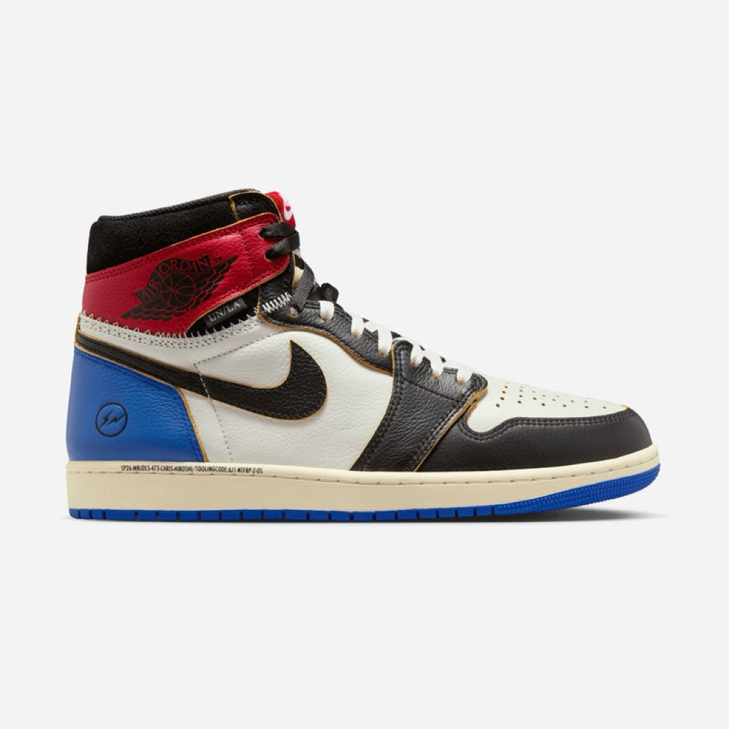 Nike Air Jordan 1 Retro High OG x Union x Fragment Black & Varsity Red