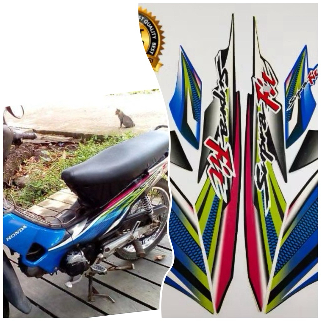 STRIPING STIKER POLET MOTOR SUPRA FIT 2004