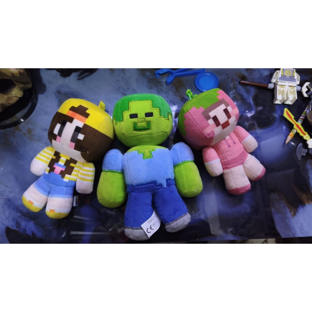 ganci boneka Minecraft original sandbox friends Alex Steve sunny plush