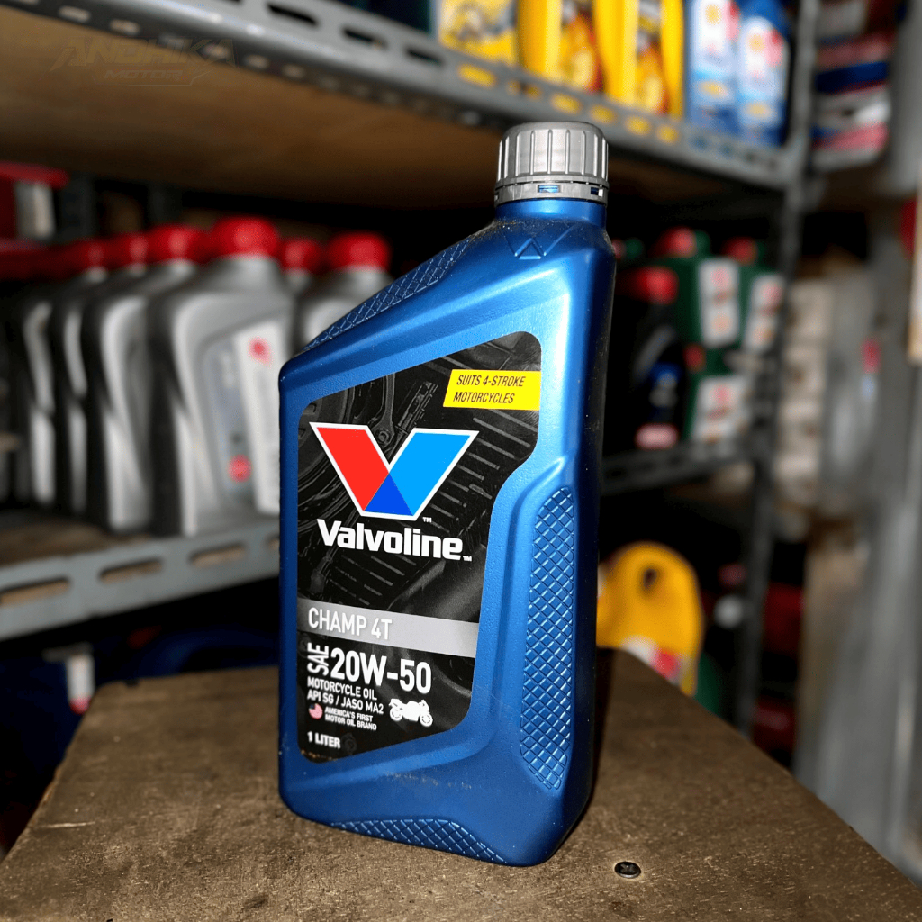 OLI VALVOLINE CHAMP 4T 20W-50 1L ORIGINAL 100% - PELUMAS MESIN 1 LITER
