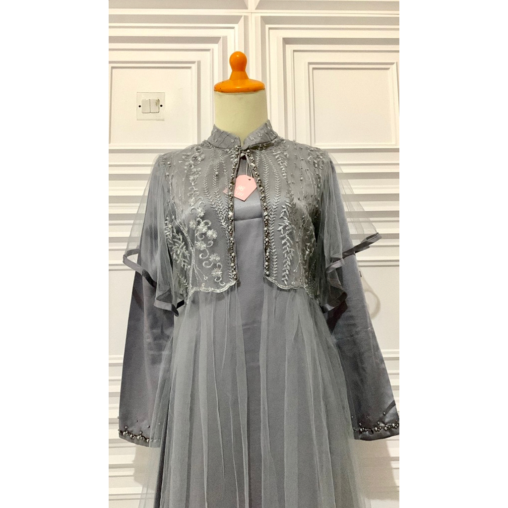 New Dress by Beshe/BBC Collection inner Silk Tebal Premium + Outer Tile Brukat terpisah
