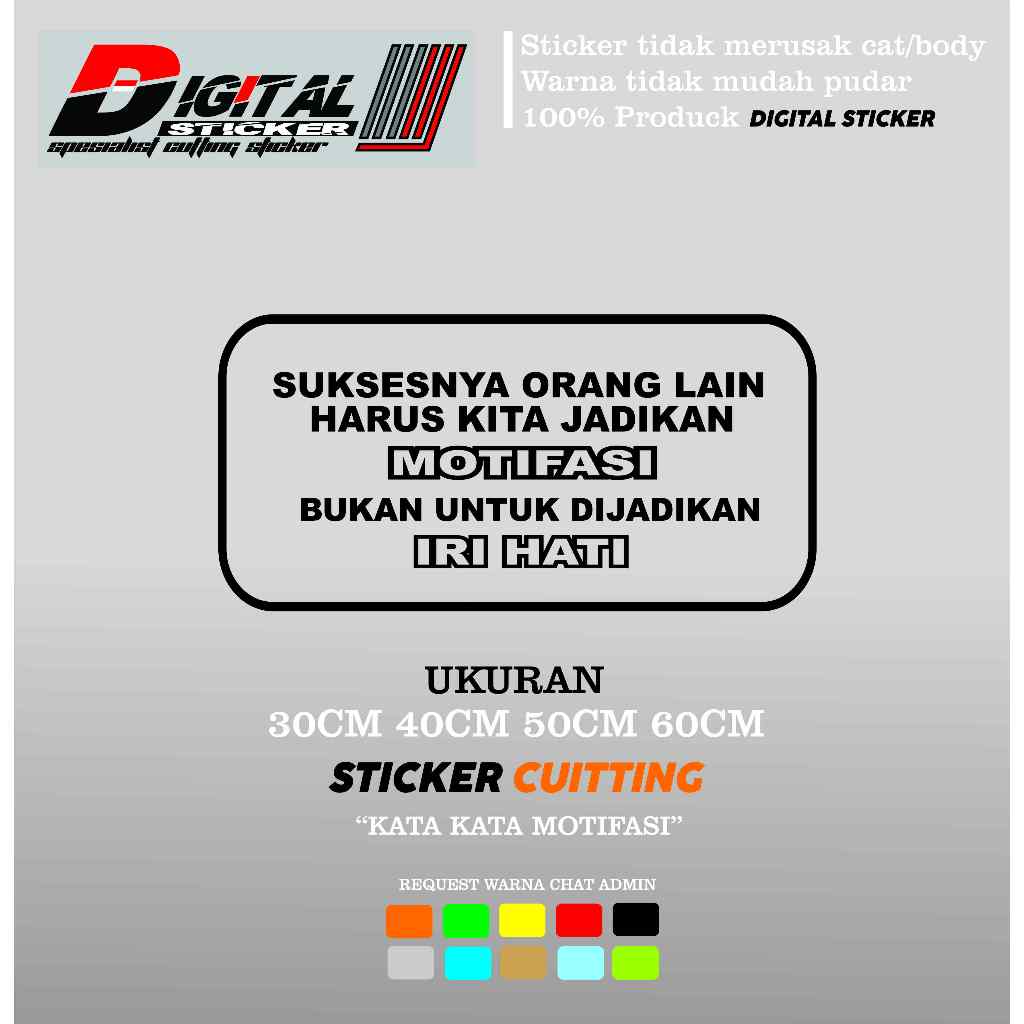 Stiker kaca truk kata motivasi cutting stiker kaca truk pickup mobil motivasi iri hati