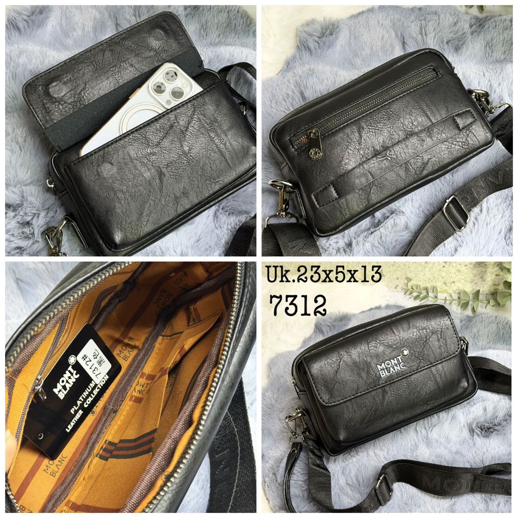 Tas Selempang Pria 7312 – Vintage Leather Edition