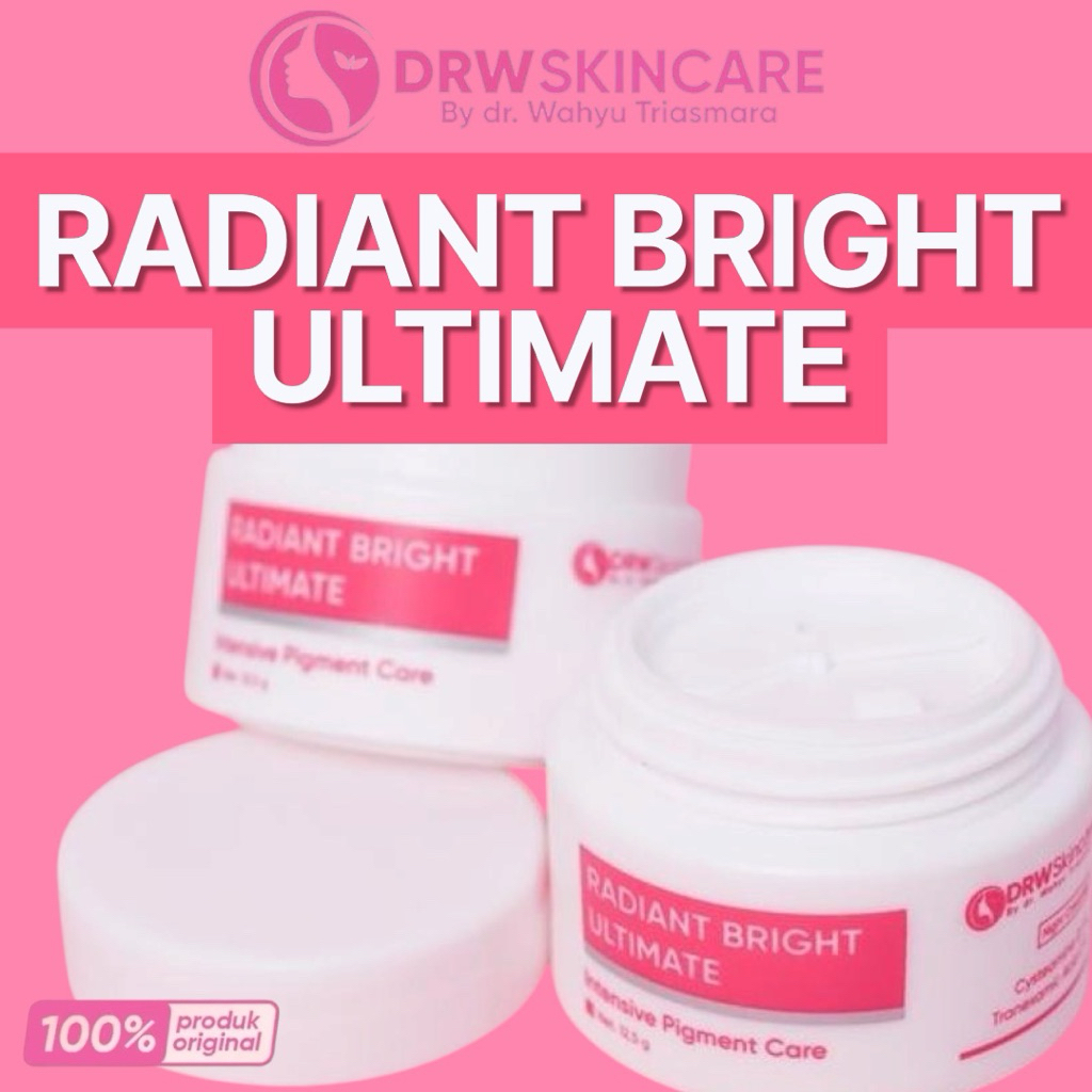 DRW Skincare Cream Malam Night Cream Radiant Bright Ultimate Flek Hitam Kusam Bekas Jerawat Wajah Su