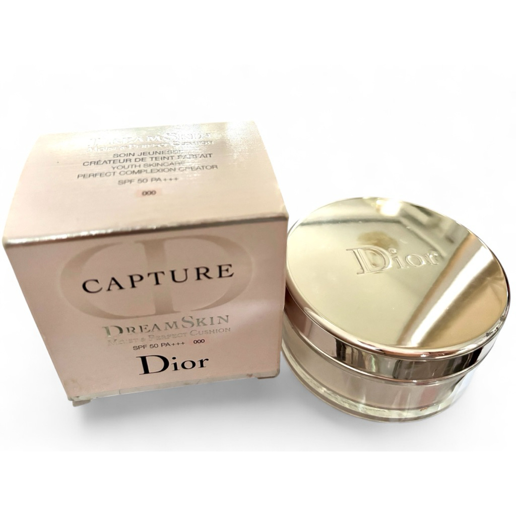 BOX + TEMPAT BEDAK + PUFF POWDER TANPA ISI MERK DIOR ORIGINAL / UNTUK REFILL BEDAK POWDER