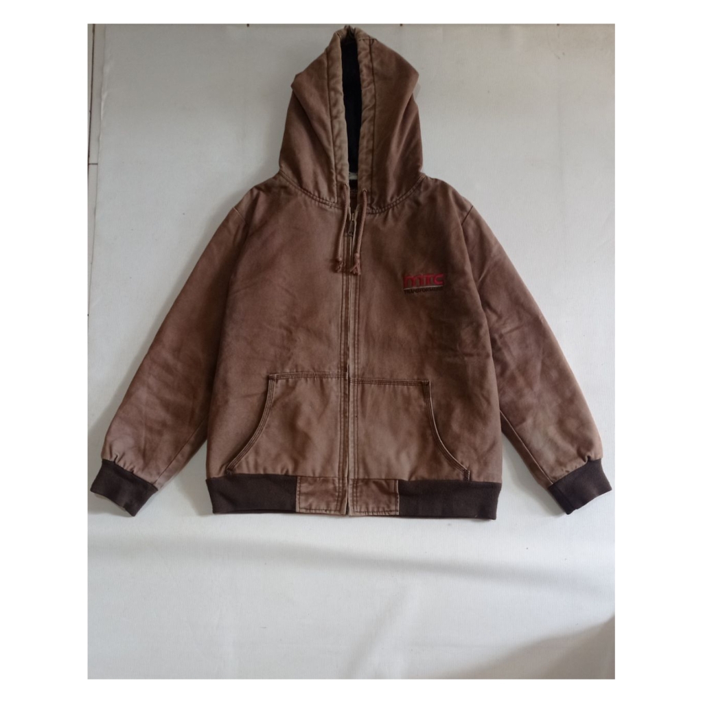 Jaket Active Jacket Duck Canvas Tebel Collab MTC Transformers Warna Dark Brown Alternative Carhartt 