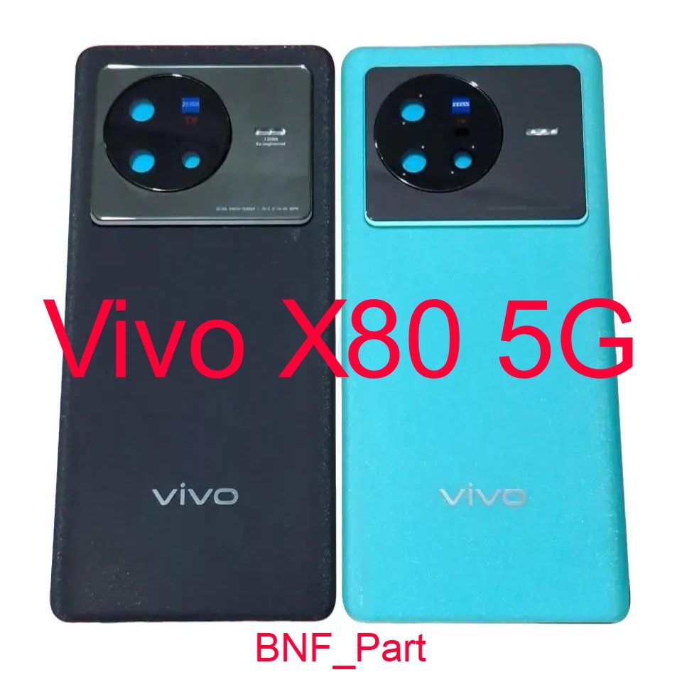 Original Backdoor - Back Cover - Tutup Belakang plus Lensa Kaca Kamera - Vivo X80 / V2183A / V2144