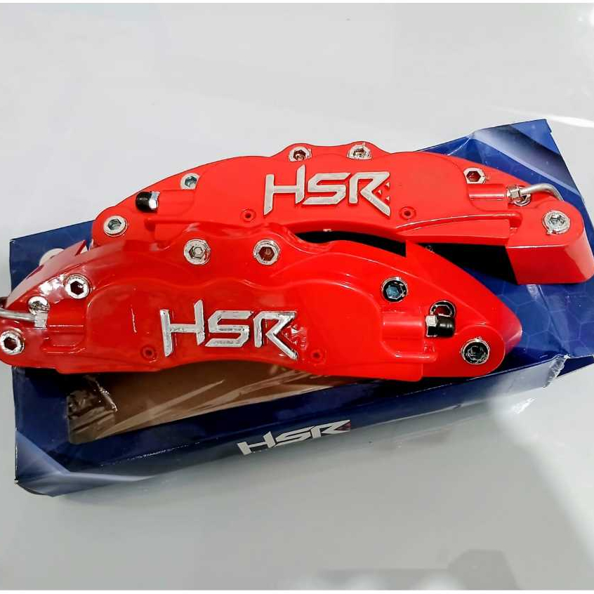 Coilover Cover HSR RED FRONT Cover Caliper Alloy Murah Untuk Universal Mobil