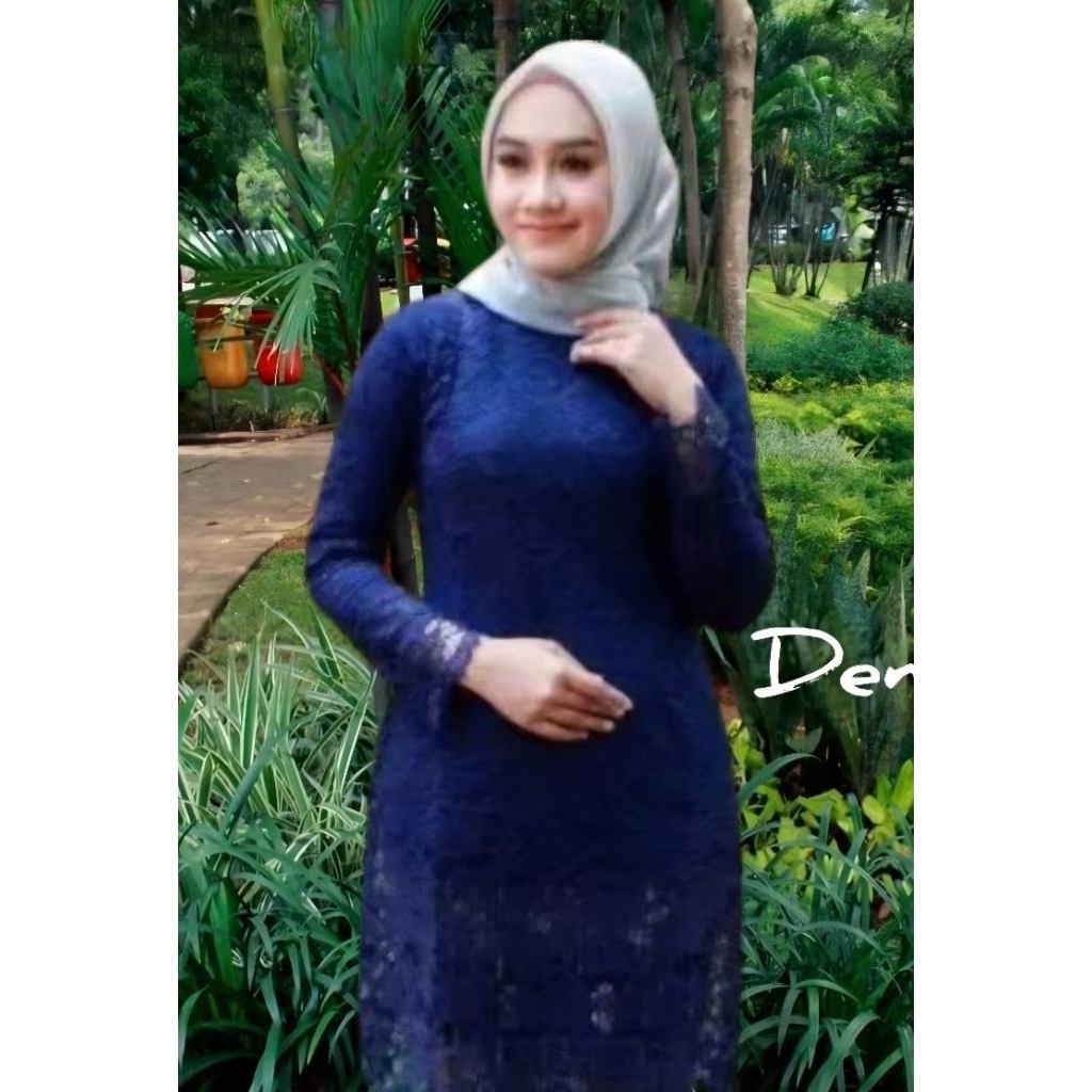 Setelan Kebaya Tunik Brokat Modern Seragam keluarga Pesta Pengajian Pernikahan Tunic Brukat