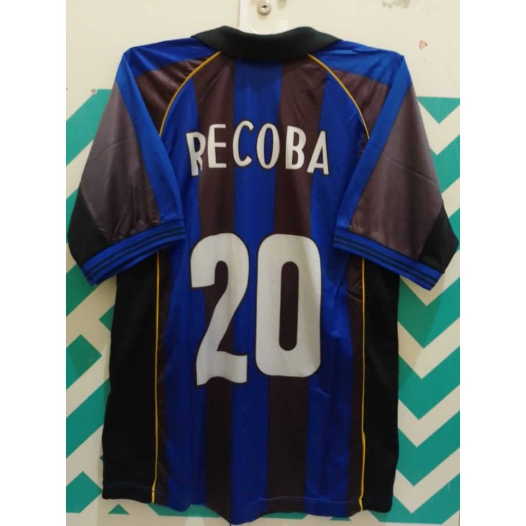 jersey baju bola retro nerazzuri home recoba multisport