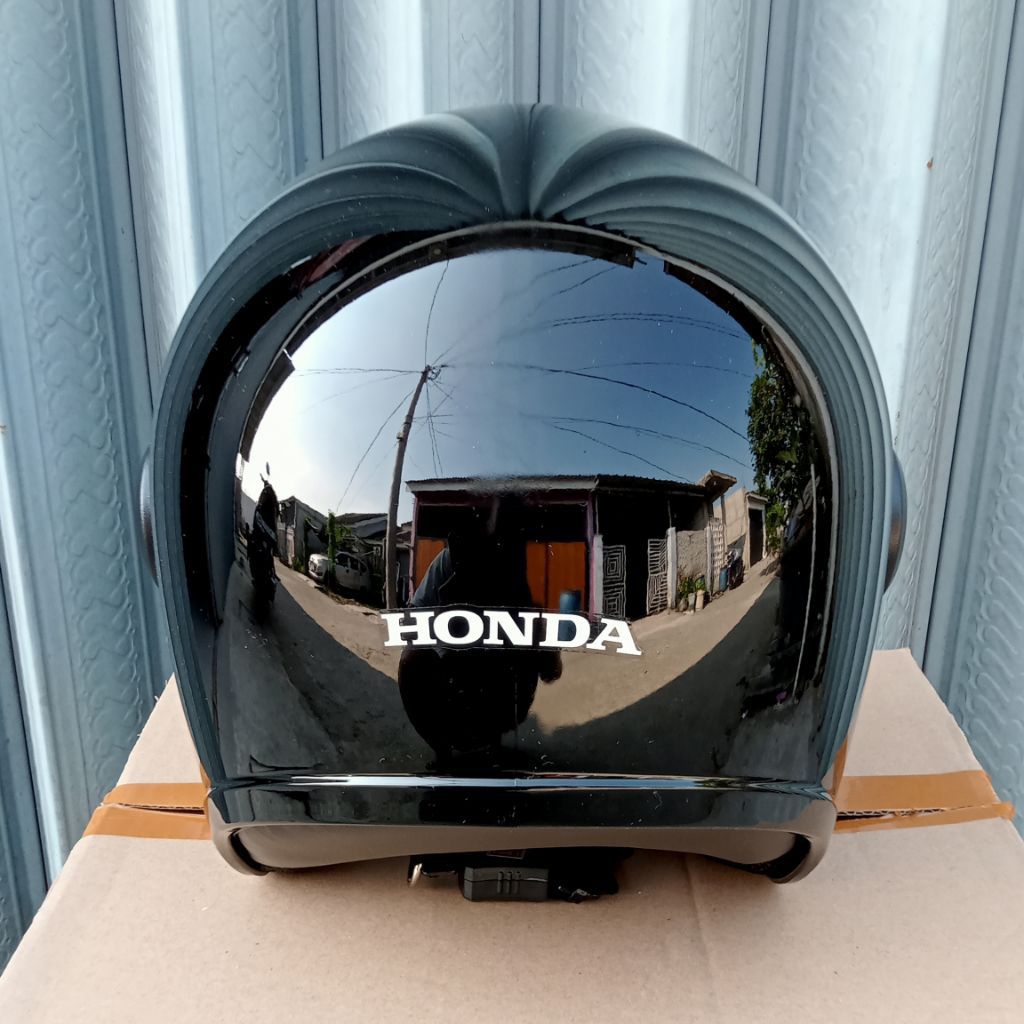 new product helm scoopy hitam original ahm honda