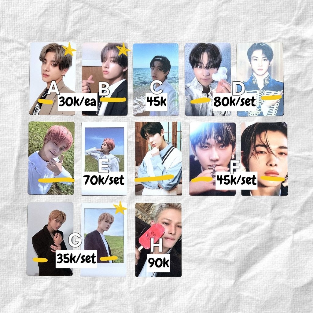 PC ENHYPEN PHOTOCARD JAKE JUNGWON SUNOO NI-KI ES KRIM MANIFESTO DIMENSION DILEMMA THE SIN VANISH DAR