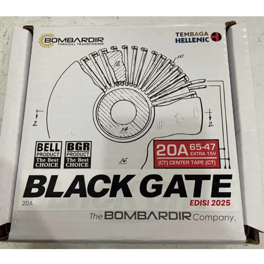 Trafo Donat Toroid Bombardir Blackgate 20A CT 45V 55V 65V