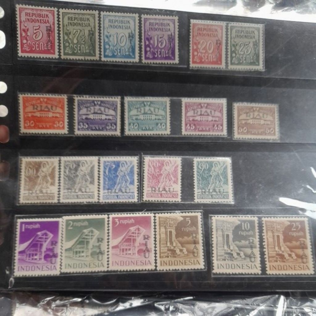 kumpulan Seri Prangko Mint Cetak Timdih CT Riau