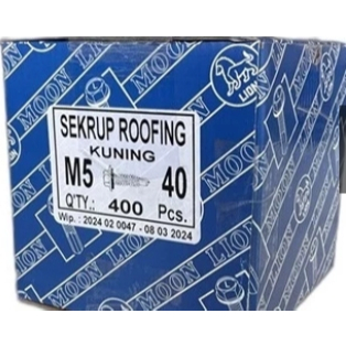 (DOS) Baut Roofing / Baut Spandek / Baut Drilling / Skrup Roofing / Skrup Spandek 4 CM (400 Pcs)