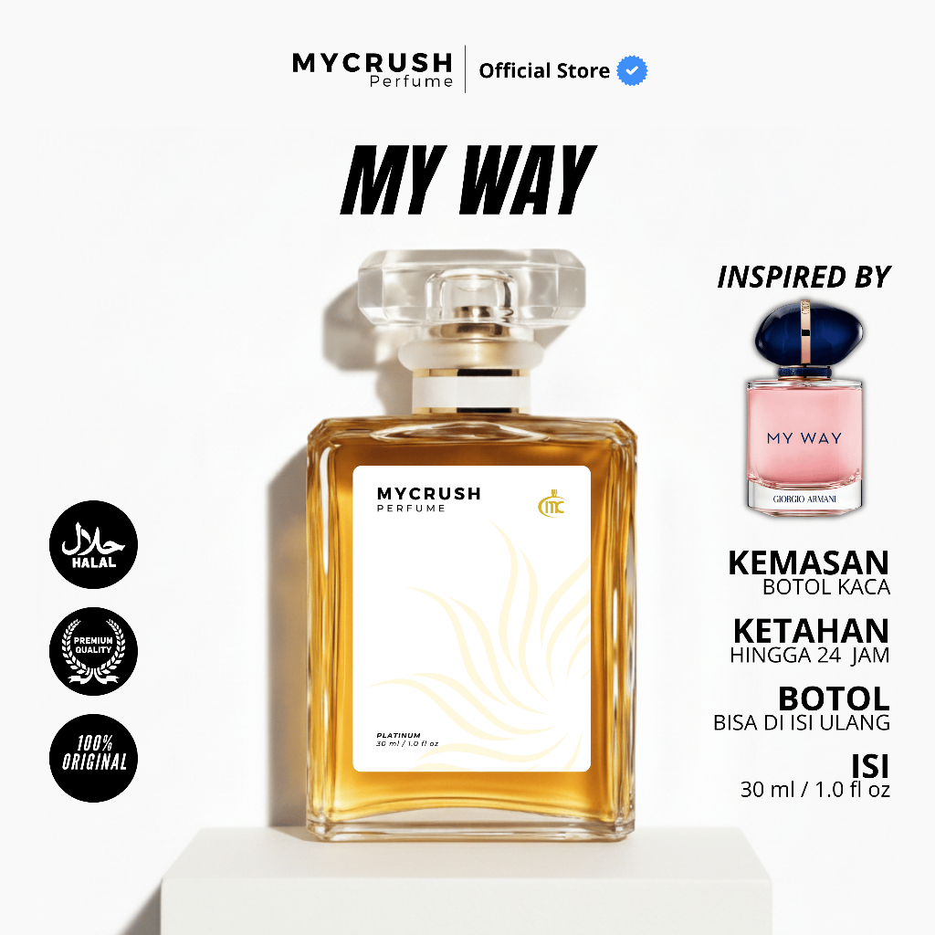 MYWAY - MYCRUSH PARFUM | PARFUM PRIA WANITA TAHAN LAMA 30 ML