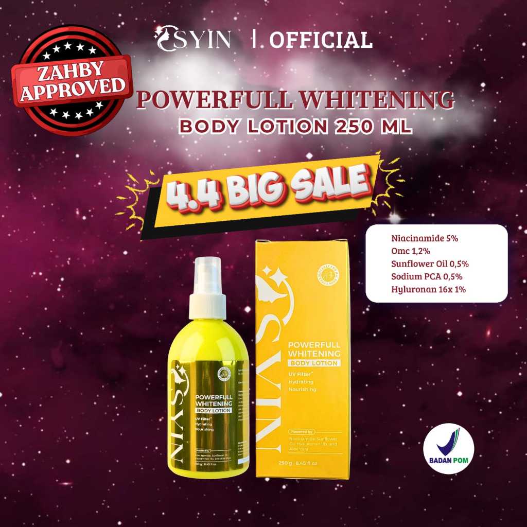 POWERFULL WHITENING Body Lotion 250ml Osyin Glow