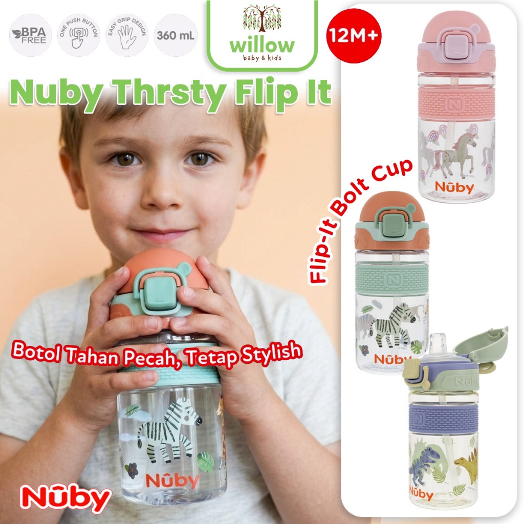 Botol Minum - Nuby Thrsty Flip It