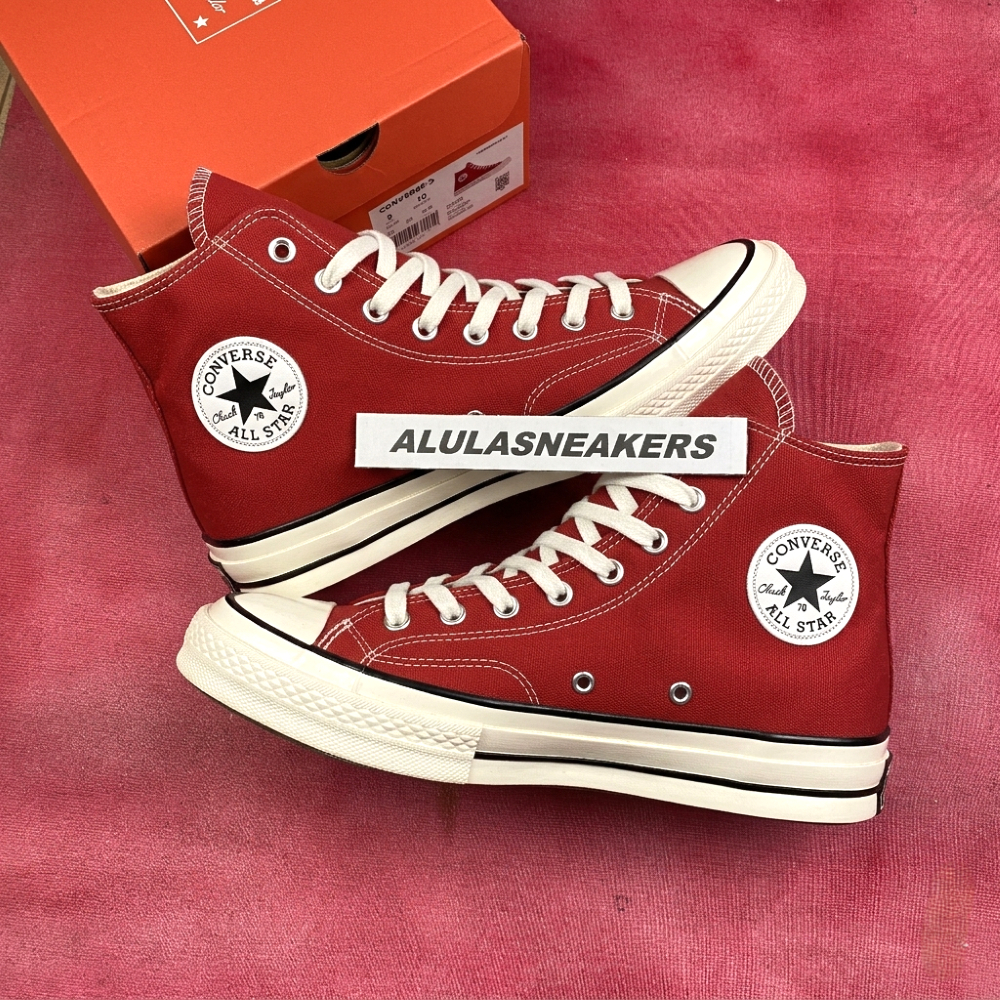 Sepatu All Star Converse Chuck 70s High Red Chilli - Sneakers Pria Wanita Merah Tinggi Premium BNIB