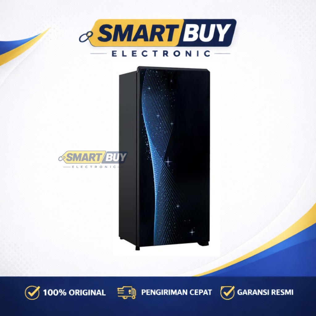 KULKAS AQUA 1 Pintu AQR - D225 MSB - Lemari es 225MSB
