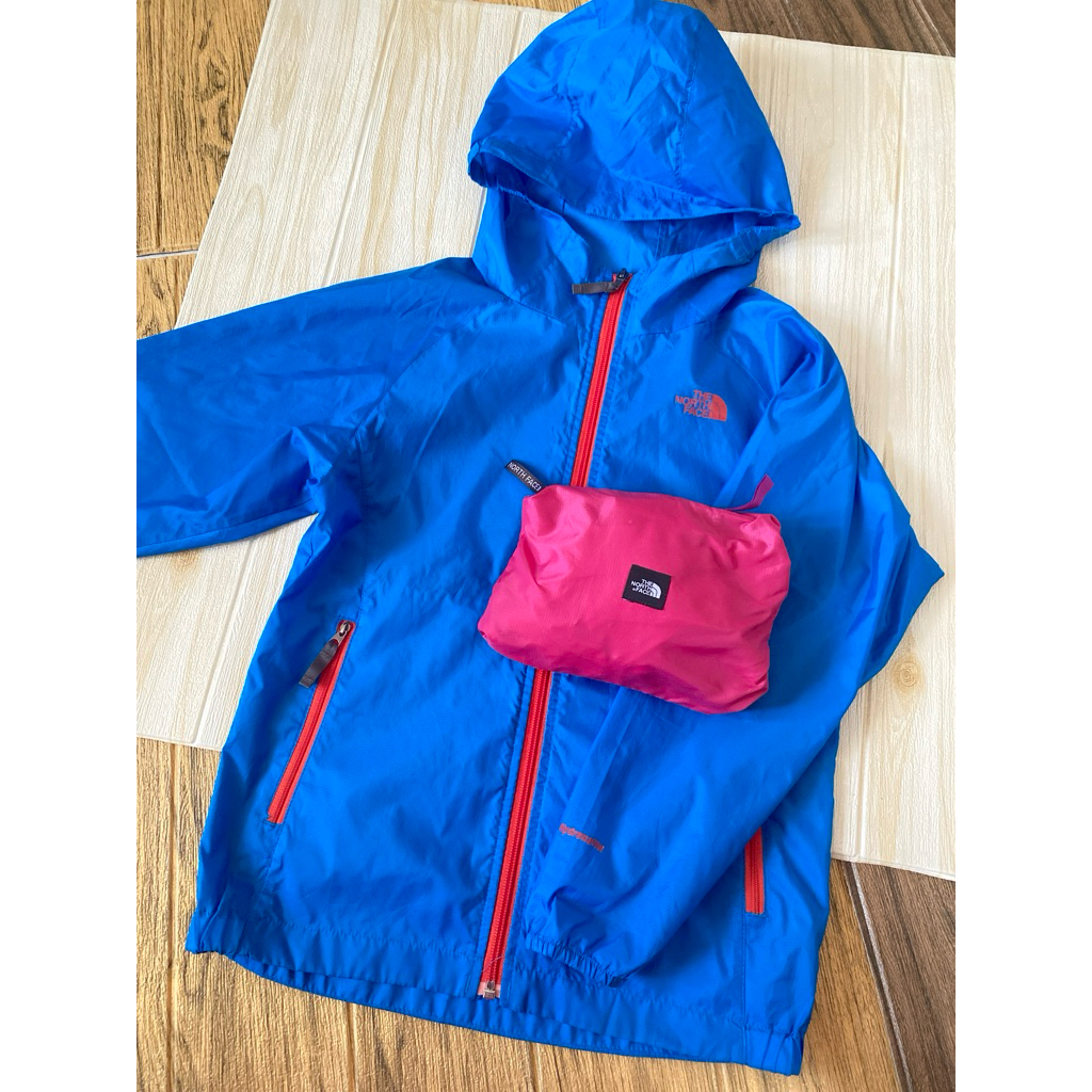 jeket parasut The North Face Youth Hydrenalite Windbreaker Jacket Full Zip pocketable anak remaja ta