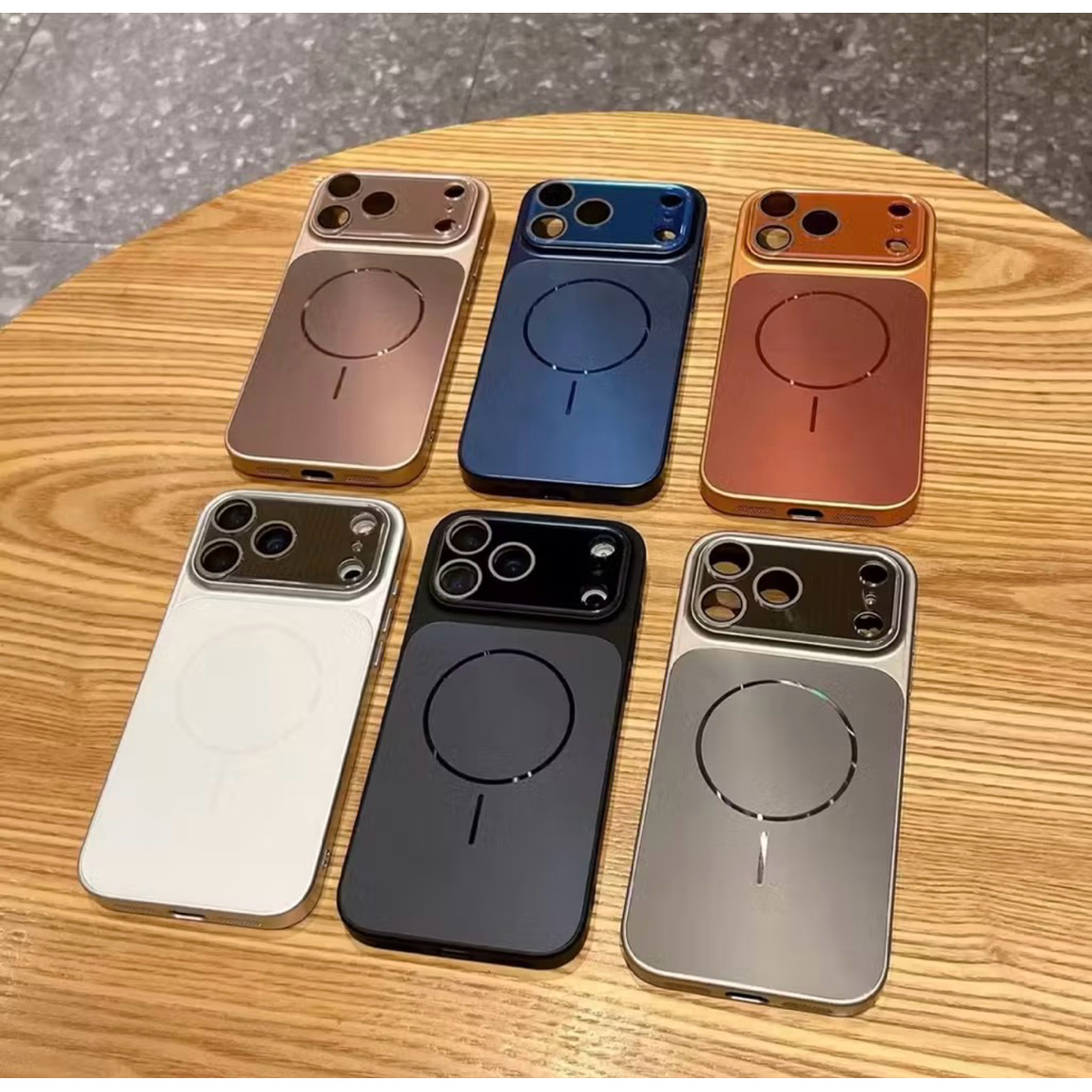 Metallic Case For IPhone 13 14 15 16 17 PRO MAX Casing Mewah Elegan