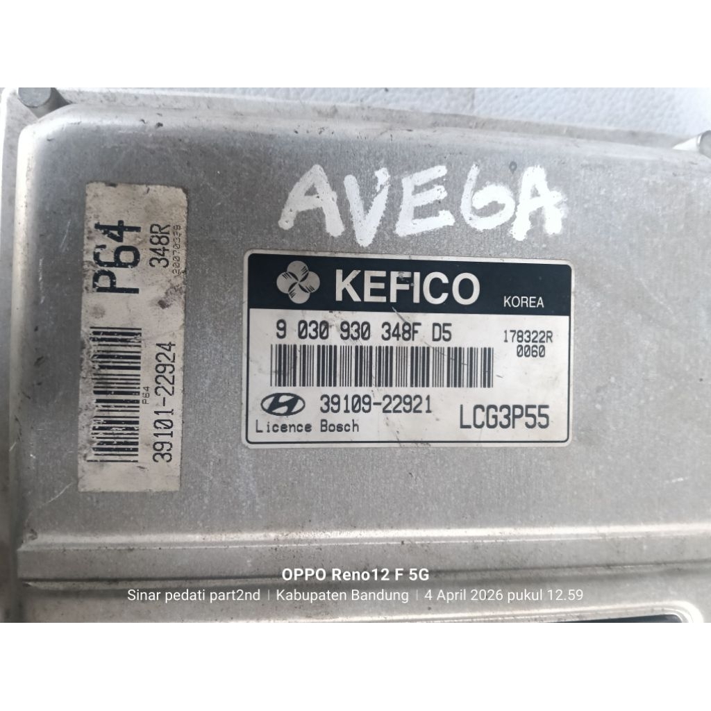ecu hyundai avega metik thn 2010