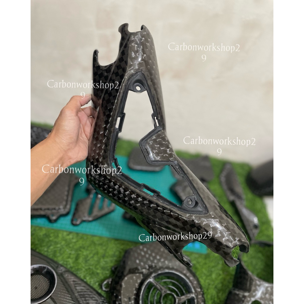 part carbon Yamaha nmax old carbon kevlar motif spreadtow catur lapis