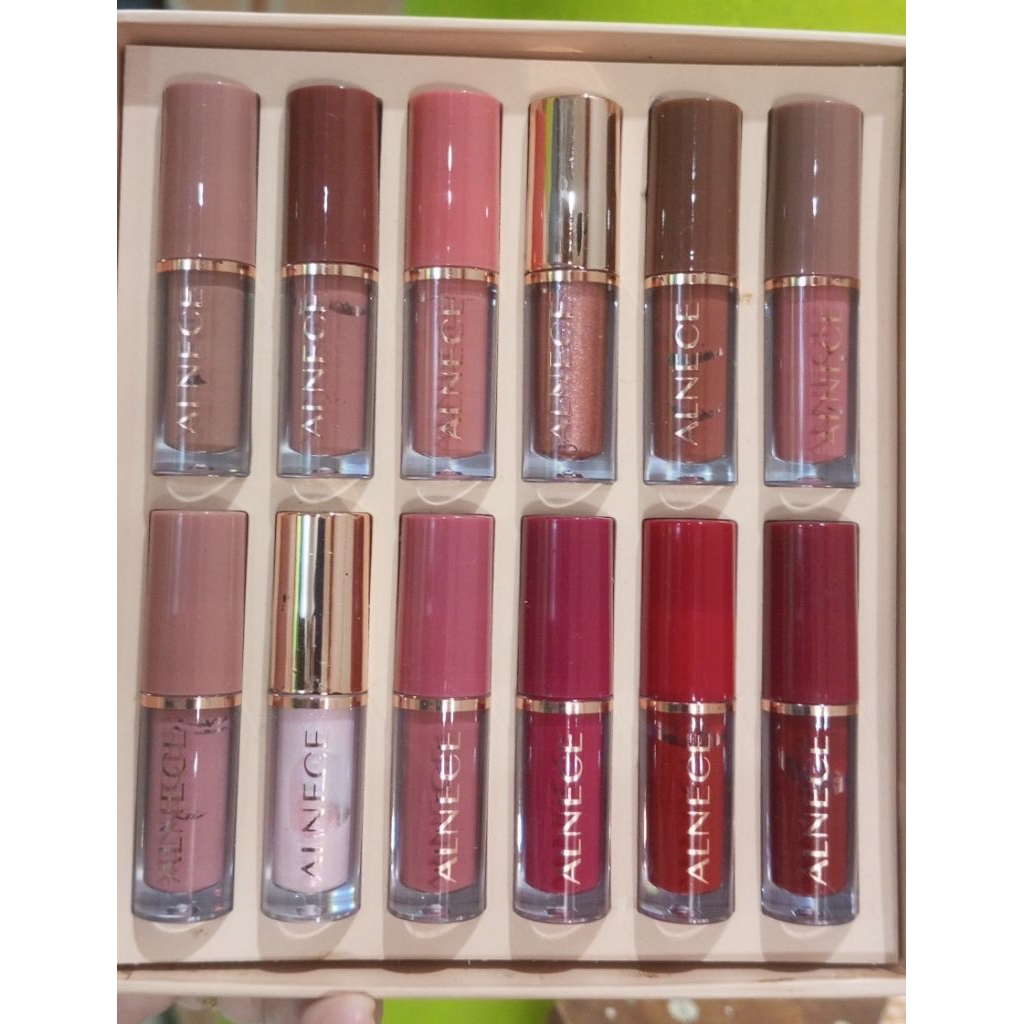 lipstik alnece ex sample affiliate isi 12 pcs