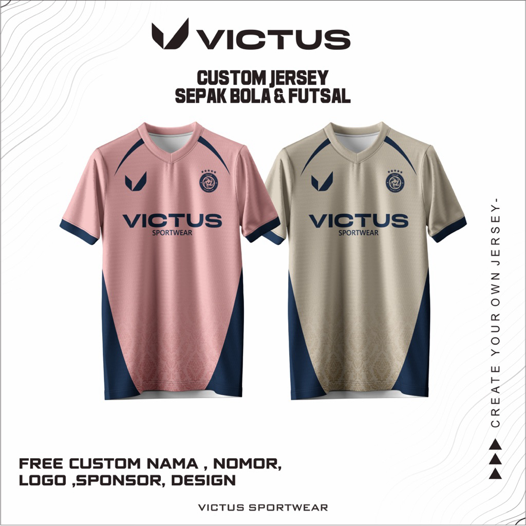 [Free Custom] Jersey Custom Sepak Bola & Futsal Motif Batik Gratis Nama , Sponsor , dan Nomor Punggu