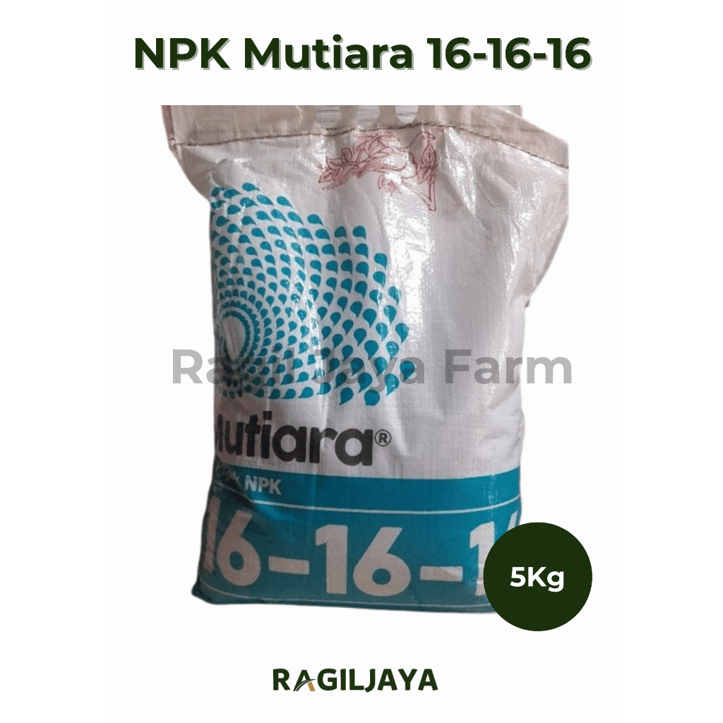 Pupuk Mutiara NPK 16 16 16 kemasan 5Kg Pabrik