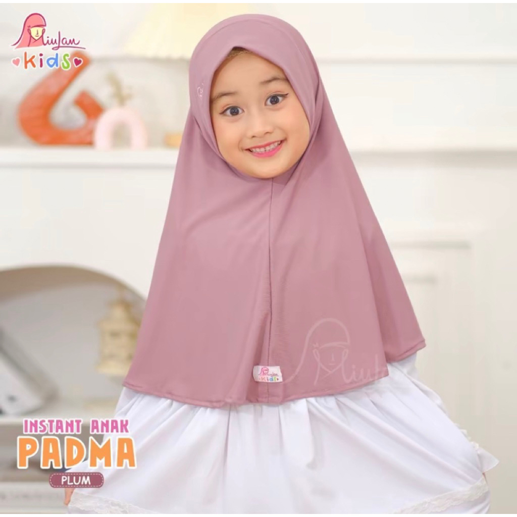 Hijab Instan Padma Mauve Anak SD Merk Miulan preloved