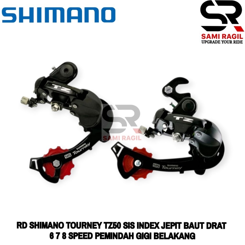 RD SHIMANO TOURNEY TZ50 SIS INDEX JEPIT JAPIT CAPIT BAUT DRAT 6 7 8 SPEED TZ 50 REAR DERAILLEUR SEPE