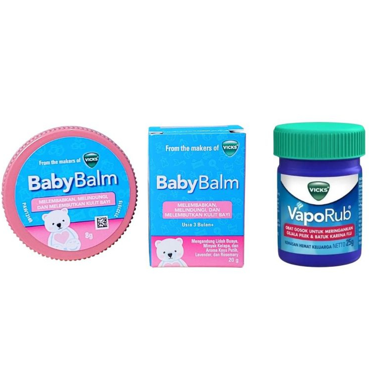 VICKS Baby Balsam / Rub, Untuk Bayi Pilek dan Batuk Balm Vaporub