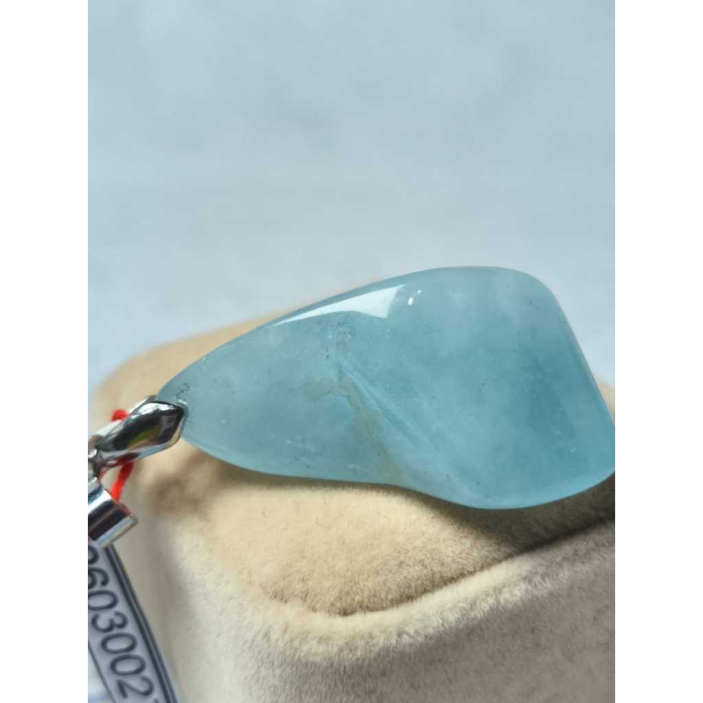 Liontin Aquamarine Freeform 100% Natural Stone