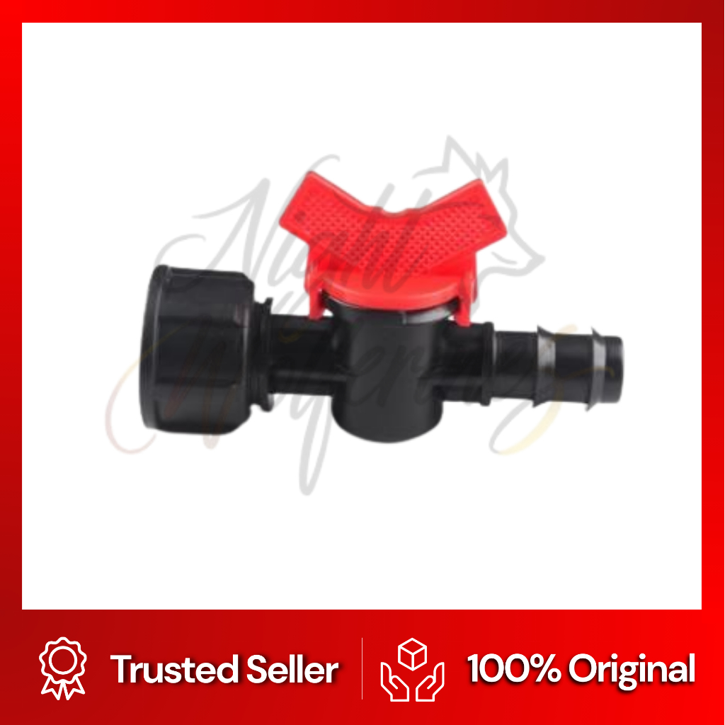 Valve Female 1/2" X 20 Mm / Kran Selang Pe 20Mm Valve Female 20Mm