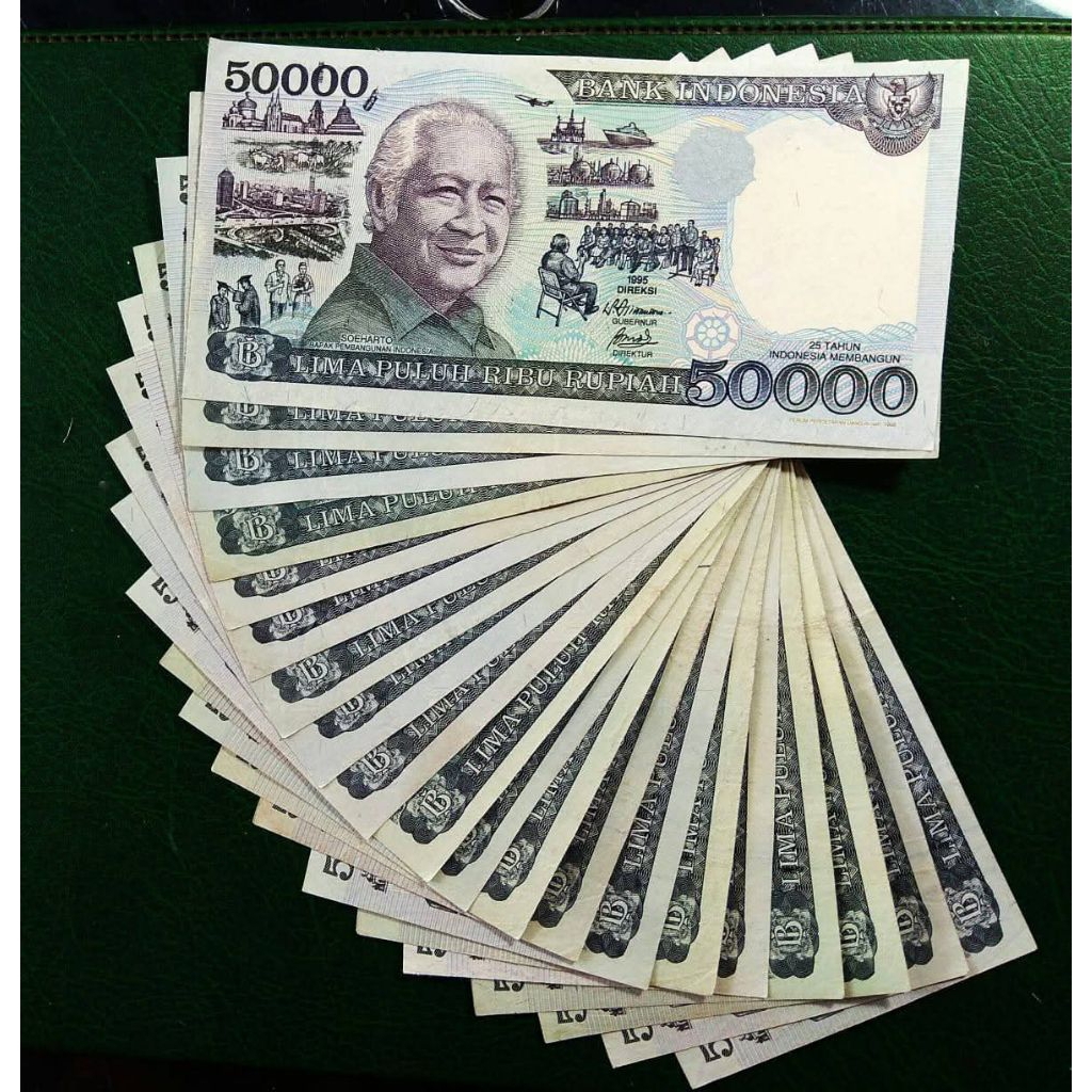 Uang Kuno 50.000 Ribu Soeharto th. 1995
