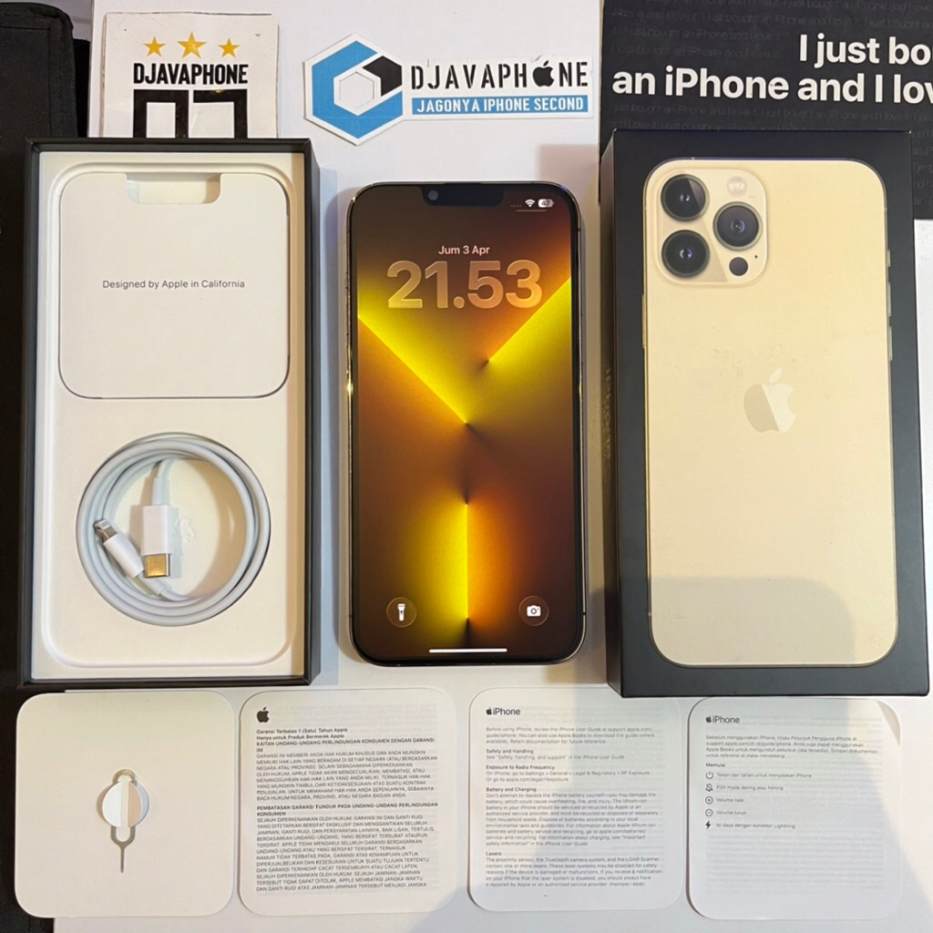 iPhone 13 Pro Max Gold 512GB Ex iBox Resmi