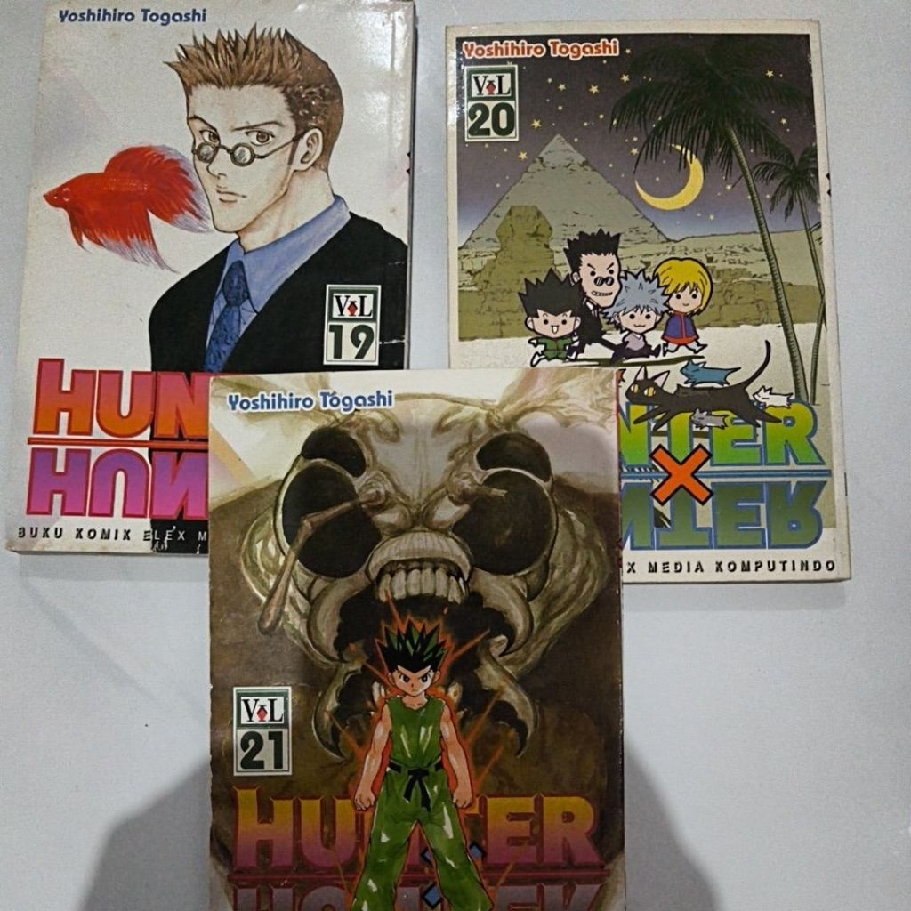 komik set hunter x hunter vol 19 , 20 & 21 bekas