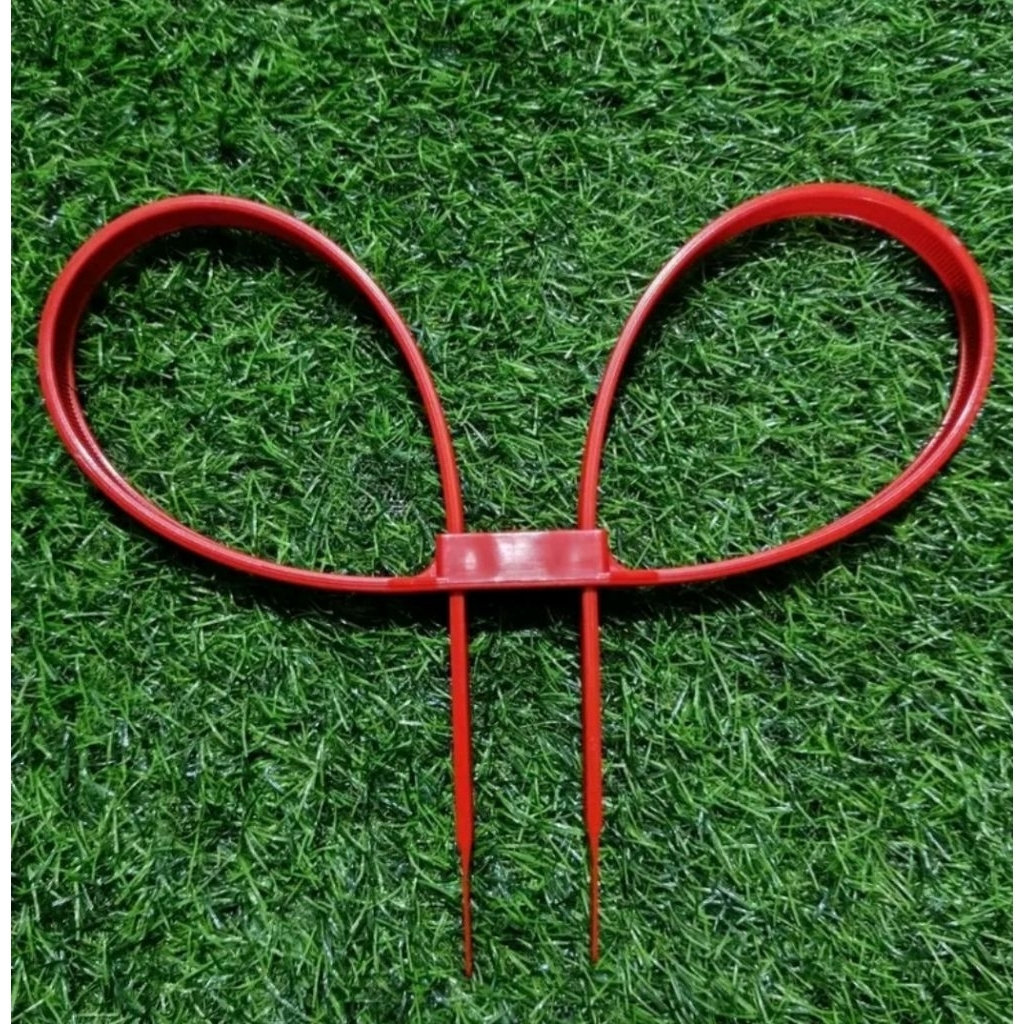 Borgol Tangan Plastik Tali Ties / Asli Jatah Polri - Merah