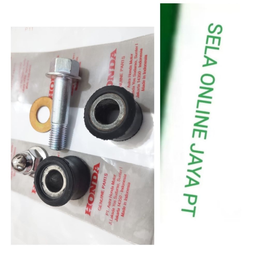baut shock belakang kharisma Supra x125 Megapro lama set mur Bosh karet