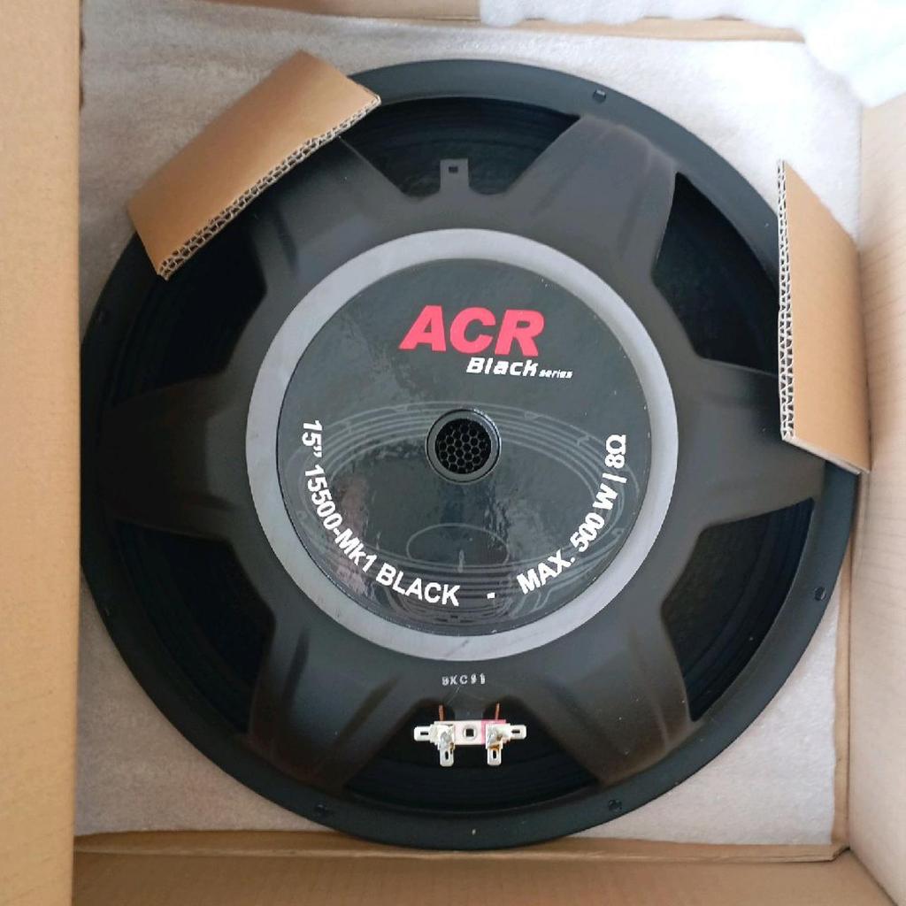 Speaker ACR 15 Inch ACR 15500 Black MK1 ACR Fullrange 15 Inch 15500 Black